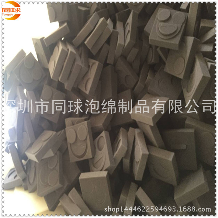 定做 17MM黑色U盘海绵内衬 耳机海绵内衬 电子包装海绵内衬