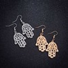 Fashionable retro metal earrings, punk style