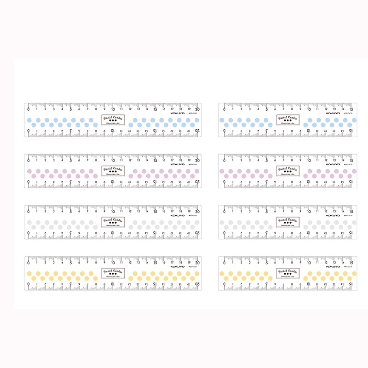 国誉WSG-CLC20 15淡彩曲奇系列直尺