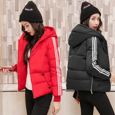 2018 new pattern Cotton padded dress have cash less than that is registered in the accounts Hooded winter Large Easy Down Cotton Bread wear lady cotton-padded jacket