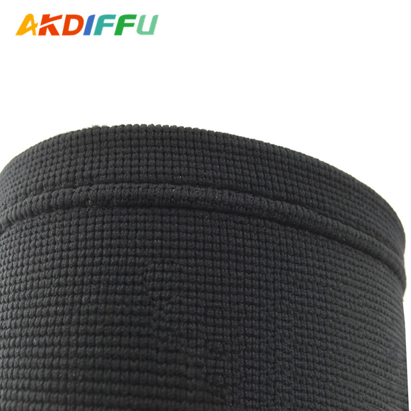 Suministros al aire libre de nylon jacquard punto almohadilla de la rodilla negro caliente transpirable con aire acondicionado corriendo deportes ciclismo