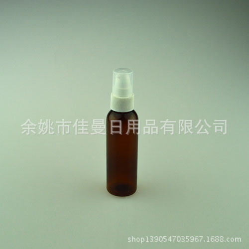 出游旅行新品 喷水瓶 彩色透明棕色60ml小样瓶精油瓶爽肤水瓶
