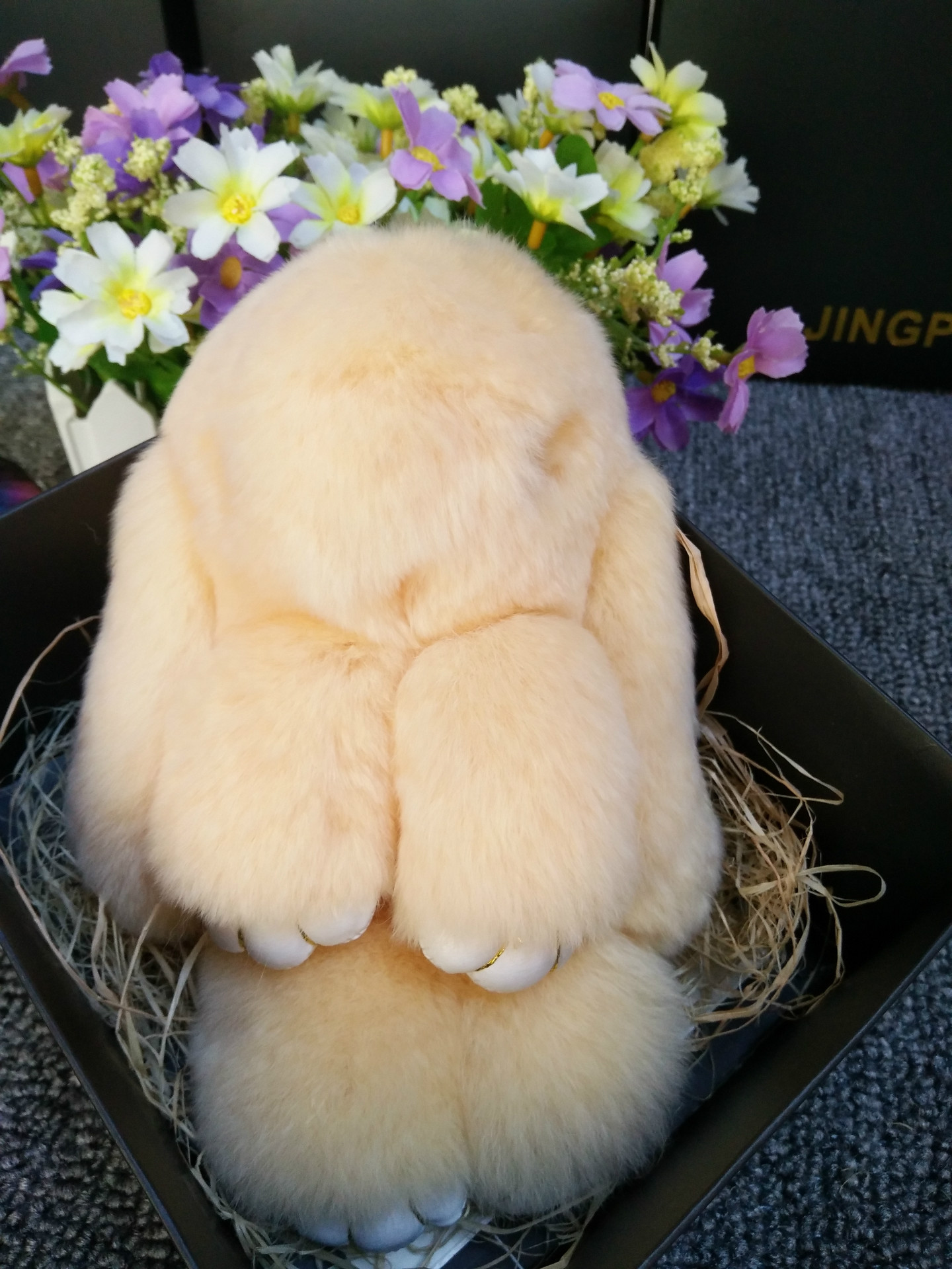 批发 装死兔 萌萌兔獭兔毛小兔子挂件 钥匙扣 包包挂饰 饰品配件-阿里巴巴