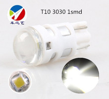 工厂直销 汽车led示宽灯泡1灯t10 1SMD 3030 3W改装牌照灯 门边灯