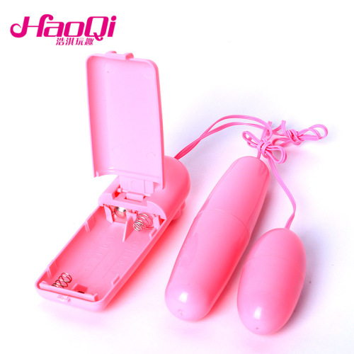 Manufacturer wholesale fun double vibrator, long and short vibrator, female appliances, female masturbation device, remote control double vibrator