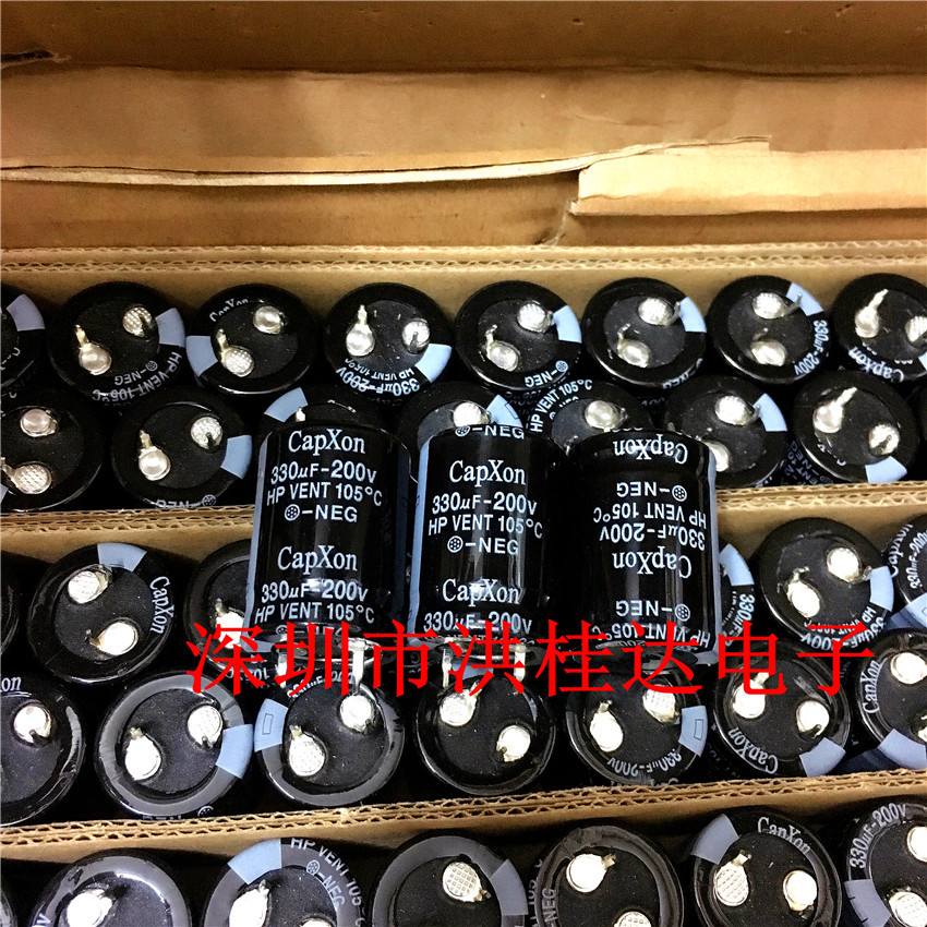 台湾丰宾 CapXon电解电容200V330UF 22X30 105度 HP系 330UF200V