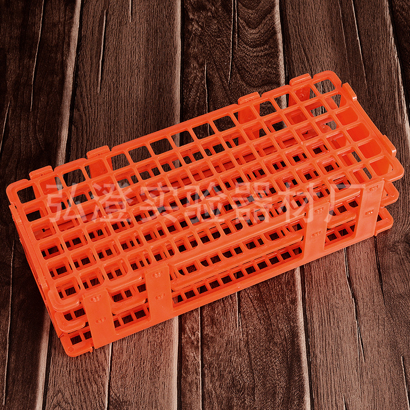 厂家批发PP塑料90孔离心管架孔径14试管架连体组装  试管架