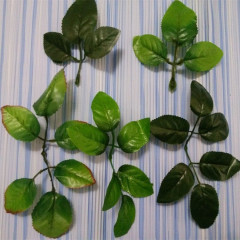 手工花仿真樹葉批發 仿真花葉玫瑰花月季花葉射骨葉