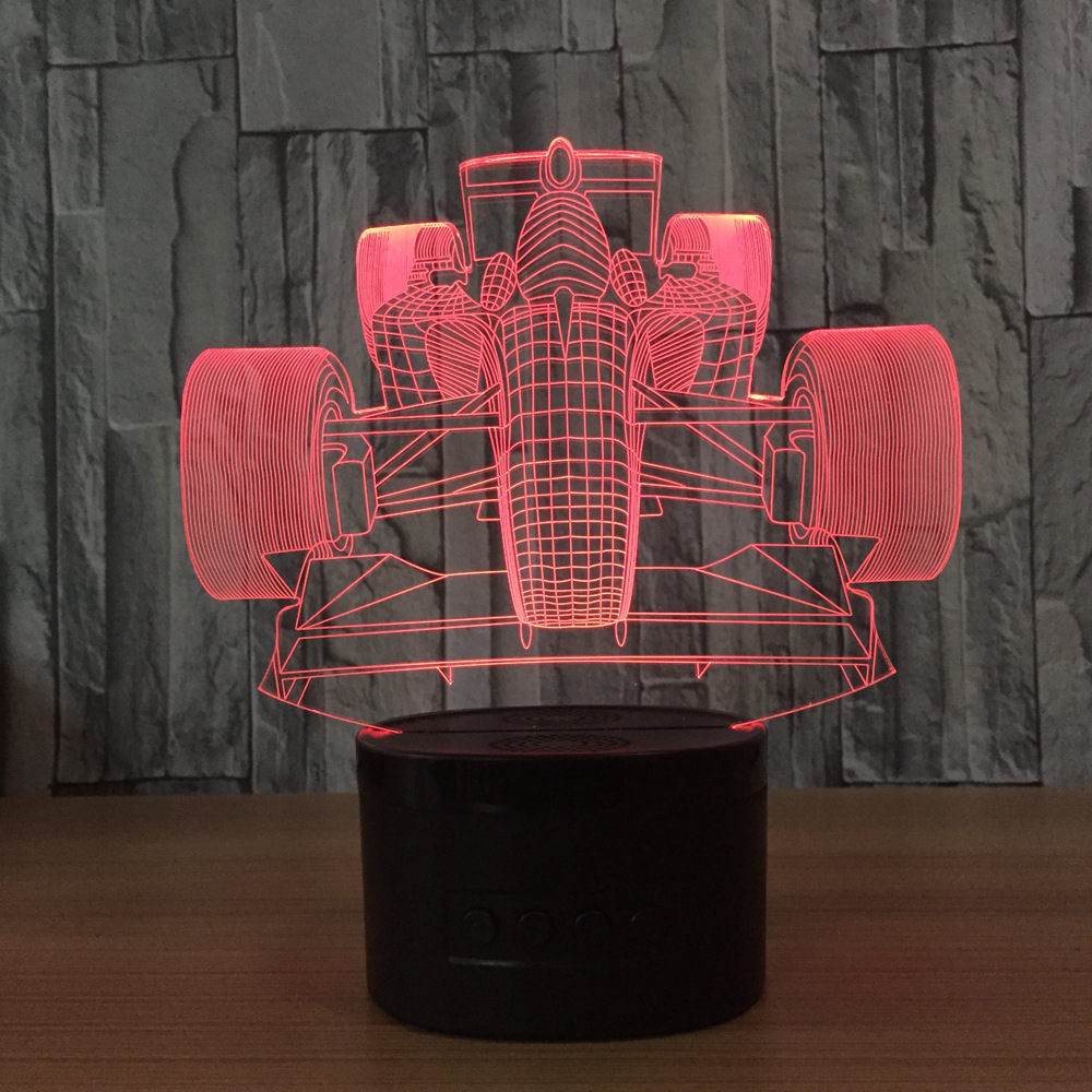 遥控触摸七彩 3D灯 创意礼品台灯 led灯小夜灯