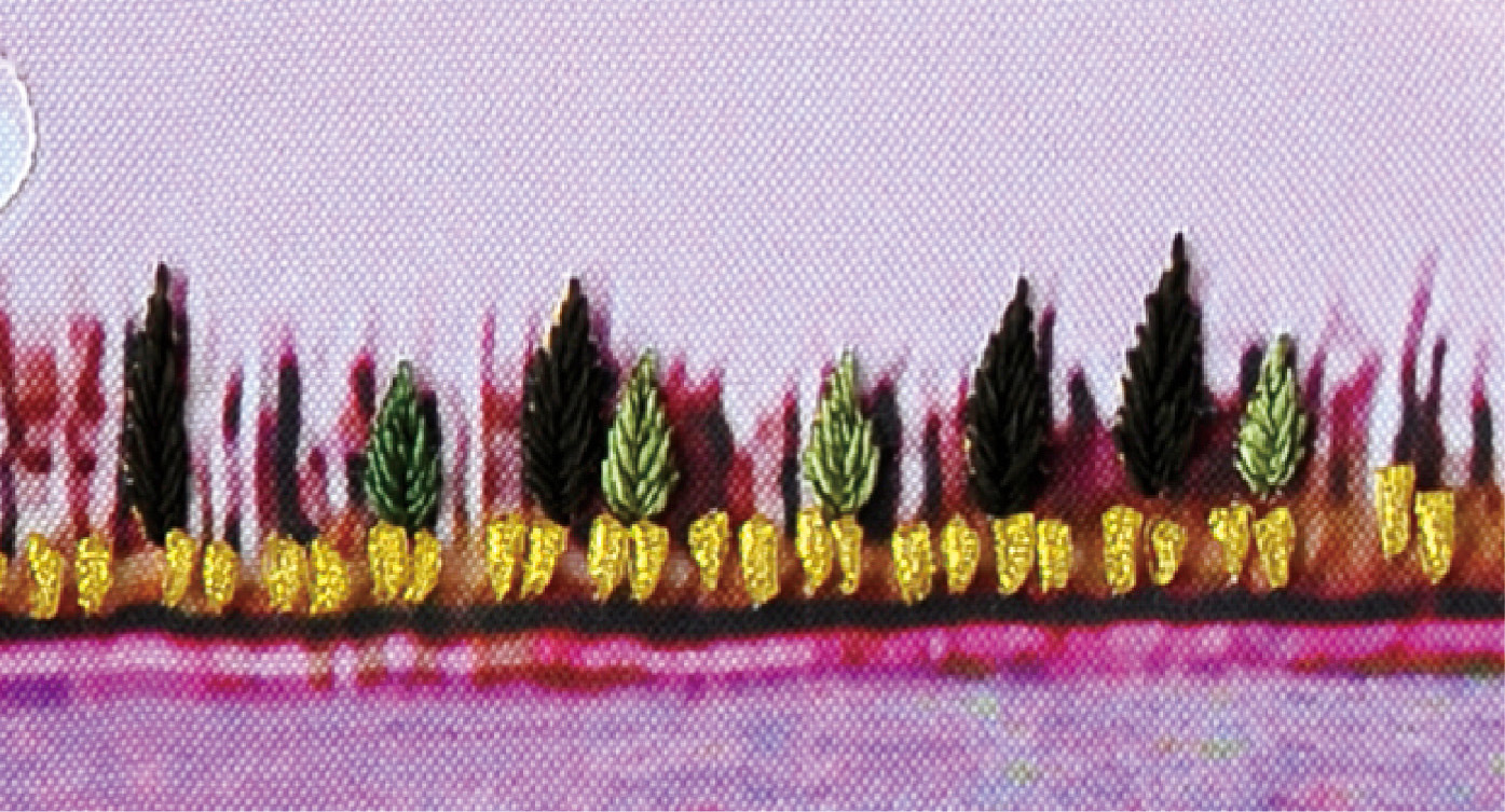 Oujin nianhua Bordado Cinta Directa de Fábrica color impresión colgante pintura Provence amor Sala estar decoración entrada