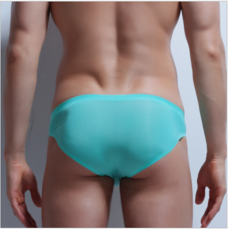男士三角裤薄款内裤夏季性感青年低腰一片式三角|ru