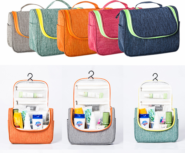 607g Weight Storage Bag Storage & Cleaning Polyester Material Solid Color Pattern Simple Style Style Red Color Simple Travel Large Capacity Cosmetic Bag Wholesale Nihaojewelry 5