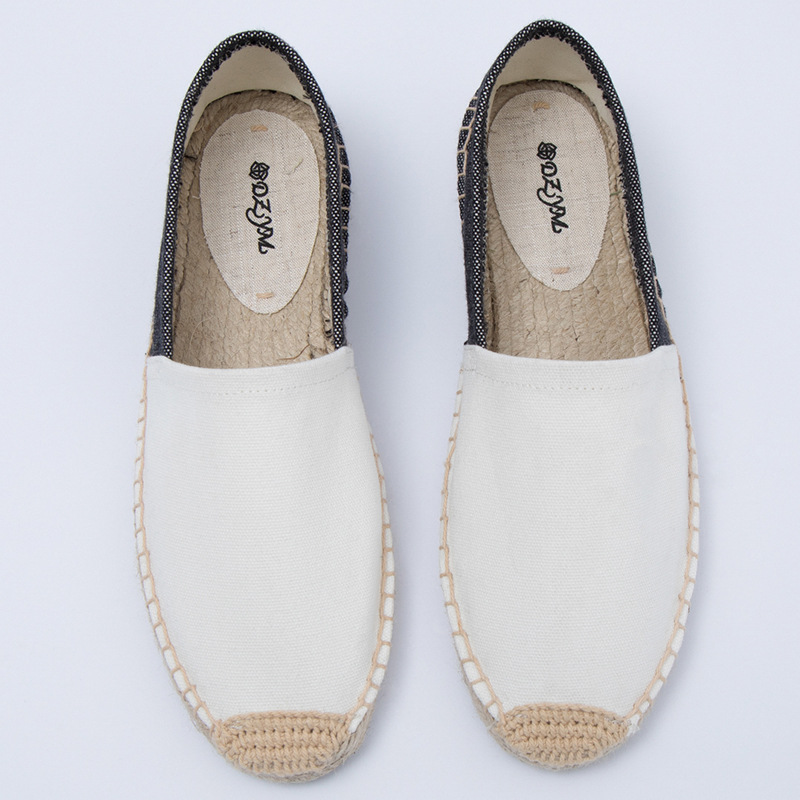 Low casual cloth fashionable straw espadrilles