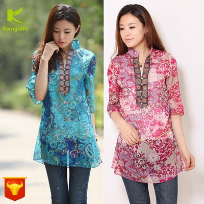 2019eaby亚马逊独立站欧美跨境爆款女装民族风连衣裙雪纺衫防晒衣