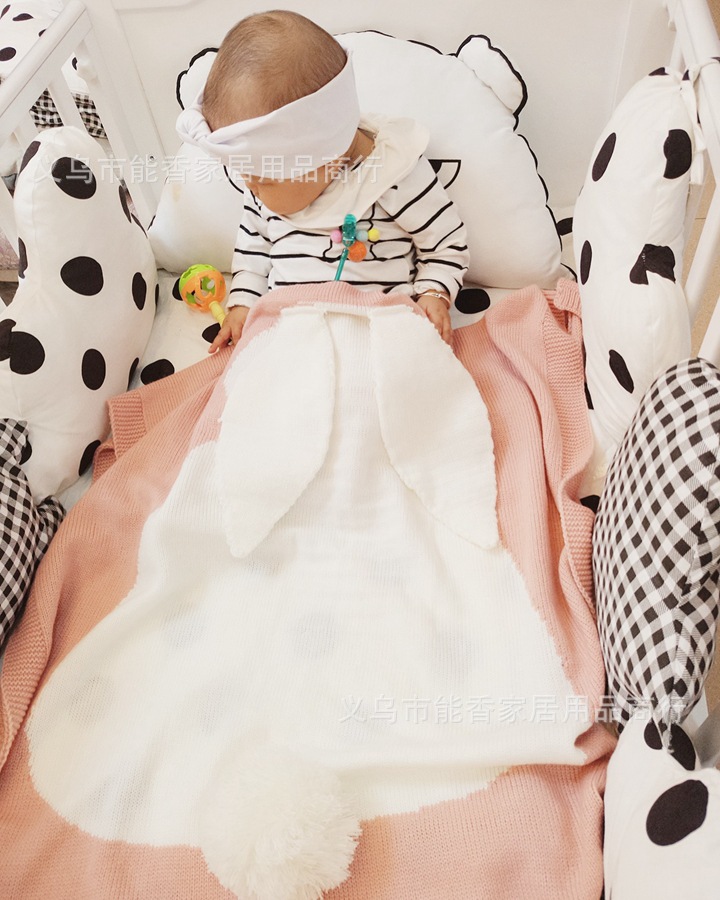 兔子毛线空调毯 (16)