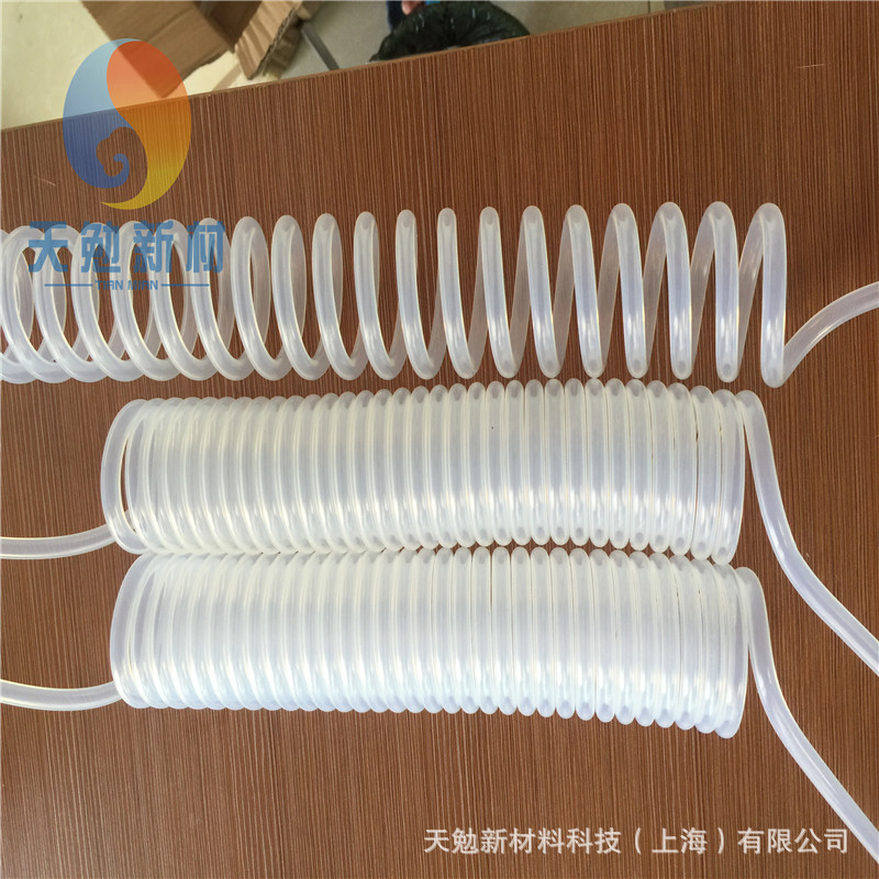 PFA螺旋气管、FEP耐腐蚀气管、氟塑料透明气动弹簧管