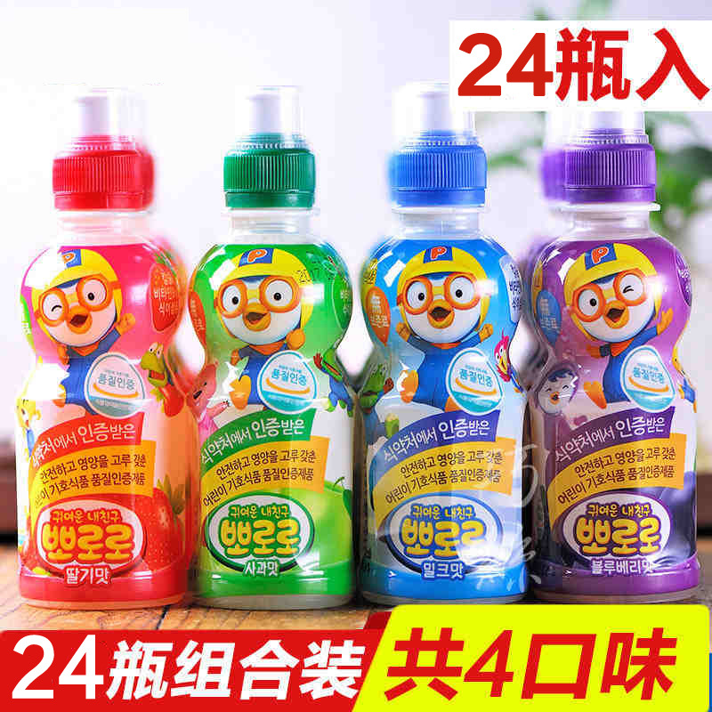 欢乐儿童时刻！韩国进口波乐乐儿童果味宝露露饮料，235ml*24瓶：让孩子爱上优质乳酸菌饮料