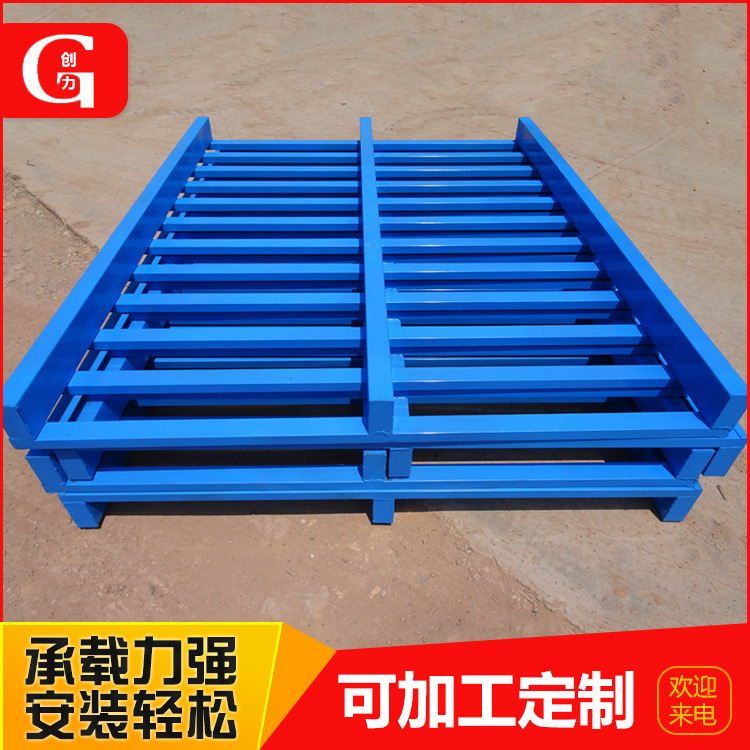Cold-rolled steel pallets Shelf logistics forklift turnover metal…