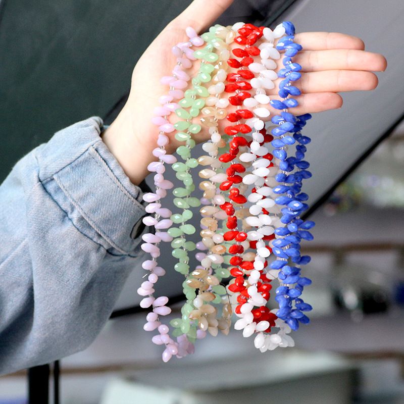 glass accessory drop-shaped jade