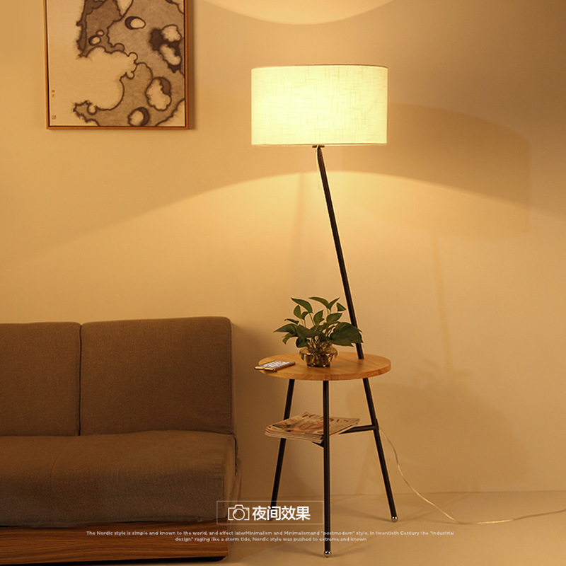 Manufactor Direct selling Northern Europe Modern minimalist Floor lamp originality a living room Study hotel bedroom solid wood Floor lamps