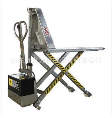 苏州不锈钢电动剪叉式升高液压搬运车，高升程电动搬运车