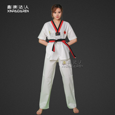 Quick drying Short sleeved Teenagers adult Tae Kwon Do train Custom clothing Manufactor Direct selling Produce