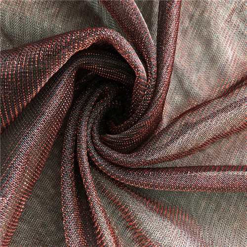 Gold and silver shimmering silk, thin and breathable mesh fabric—wedding bridesmaid dresses, traditional costumes, children’s clothing, women’s wear—color-changing filament fabric.