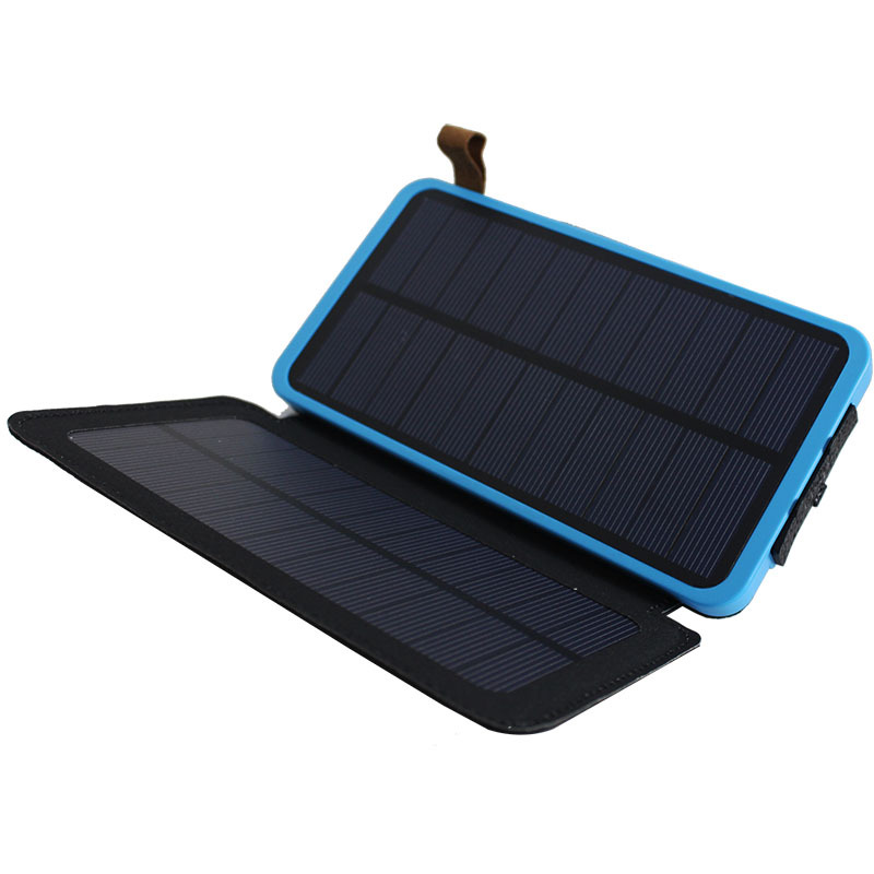 Chargeur solaire - 5 V - batterie 10000 mAh - Ref 3394677 Image 1