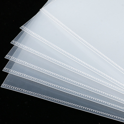 A4 Single Sheet Clip L-Shaped Folder File Protection Cover Transparent Single Sheet Clip Two-Page Insert Clip Custom LOGO