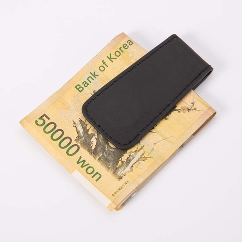 ssadassa mini magnet pu leather small wallet new retro first layer cowhide strong magnetic banknote magnetic check holder