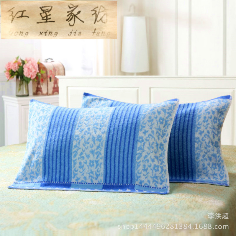 School dormitory Company Household Clouds Blue Butterfly Pillowcase On the bed Wholesale of cotton pillow towel