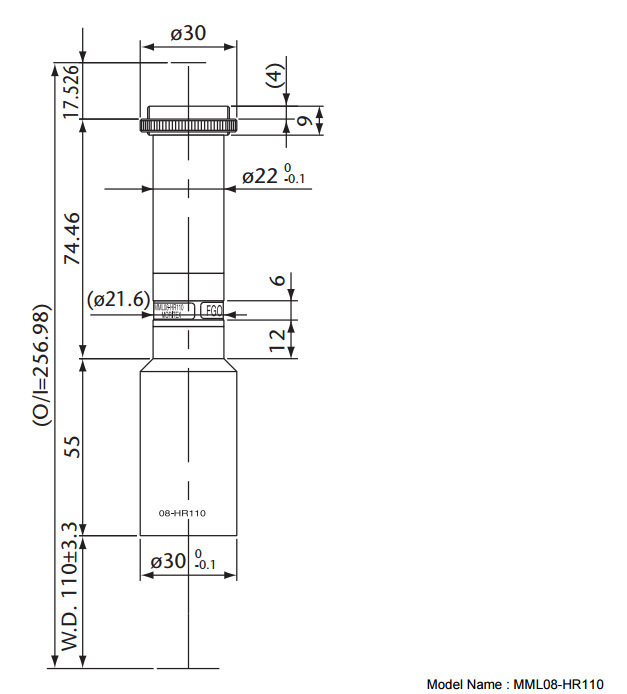 MORITEX茉丽特 MML固定倍率系列 MML08-HR110 高清远心镜头