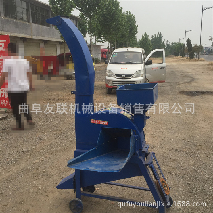 小型家用青贮秸秆铡草机 秸秆铡草揉丝机 牛马羊养殖饲料铡草机01