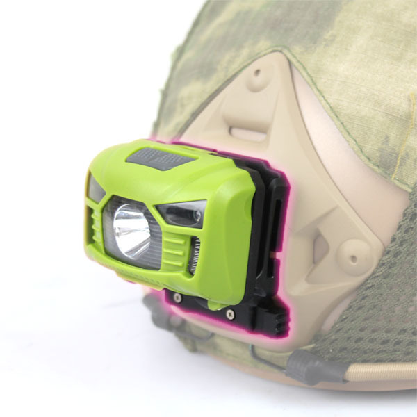 fast helmet headlamp wave induction waterproof signal lamp Q5 USB rechargeable m88 Mickey bracket