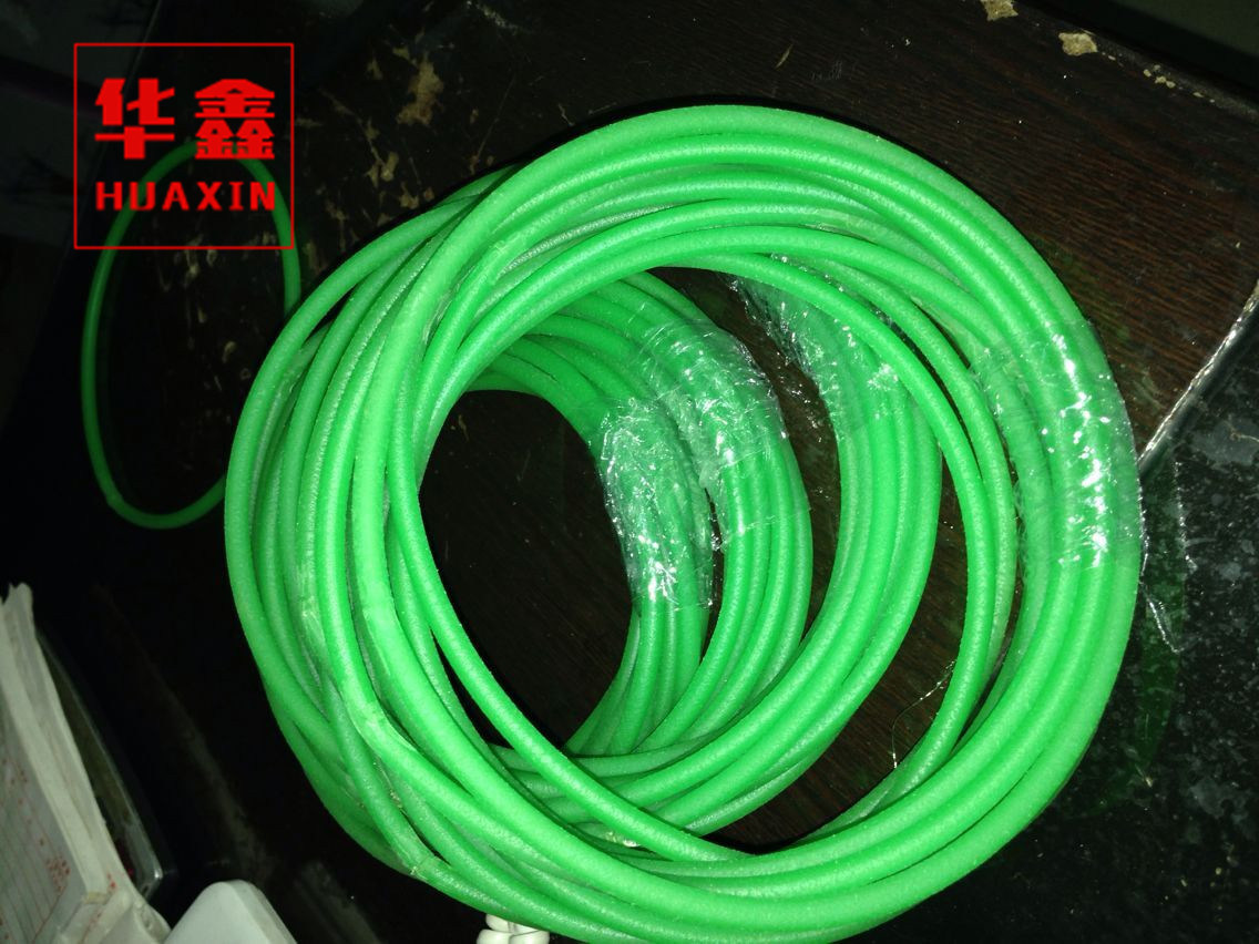 台湾友盛PU圆带 透明PU聚氨酯圆带 绿色粗面圆形皮带 口罩机皮带