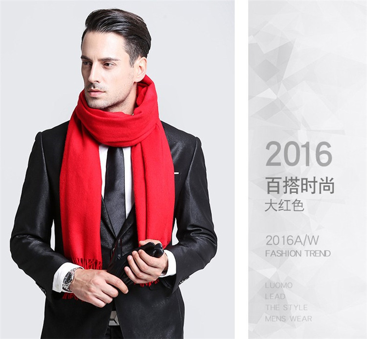 Simple Style Style Unisex Simple Style Solid Color Imitation Cashmere Tassel Winter Scarves