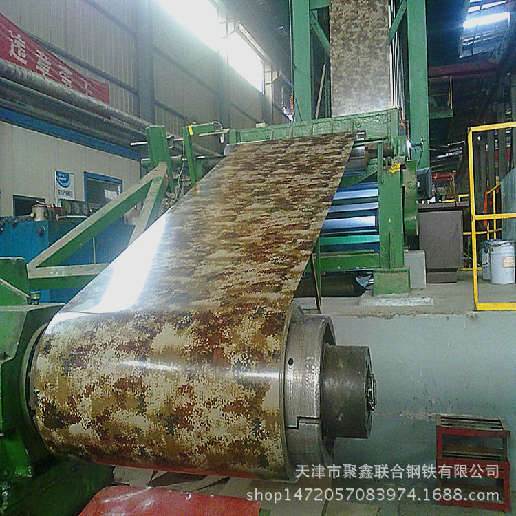 定做各种印花 迷彩绿彩涂卷板 各种规格颜色彩钢卷 保温专用彩卷