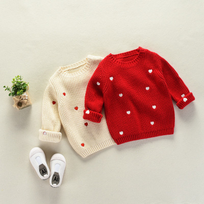 Children&#39;s sweaters 2019 Autumn and winter New products Children's clothing Korean Edition Children Thick section pure cotton Sweater girl sweater