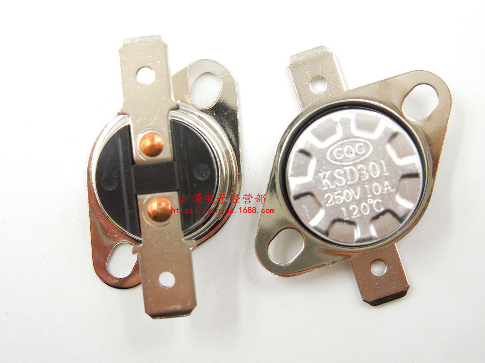 KSD-301 突跳式温控器 温控开关 温度开关 常开 120度 120°C