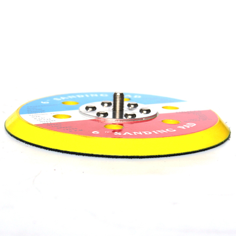 6寸不吸尘粘扣转盘 专业生产吸盘碗角磨机配件 抛光盘自粘砂纸盘