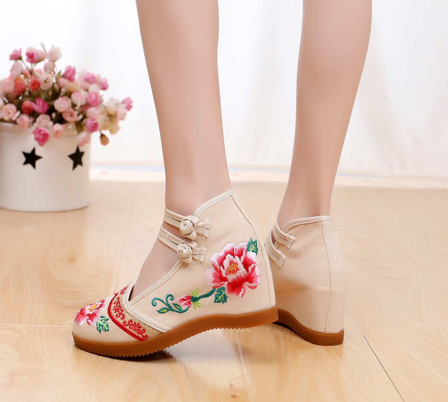 Mocassins femme en Toile - Ref 3440354 Image 34