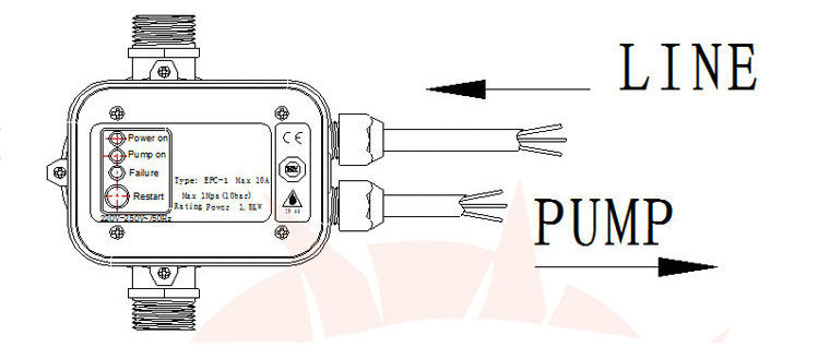 水泵自动压力开关控制器力普LPF-02 水流电子水泵压力控制器开关