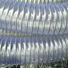 厂家供应 51*50透明耐磨钢丝软管 食品级输送钢丝软管