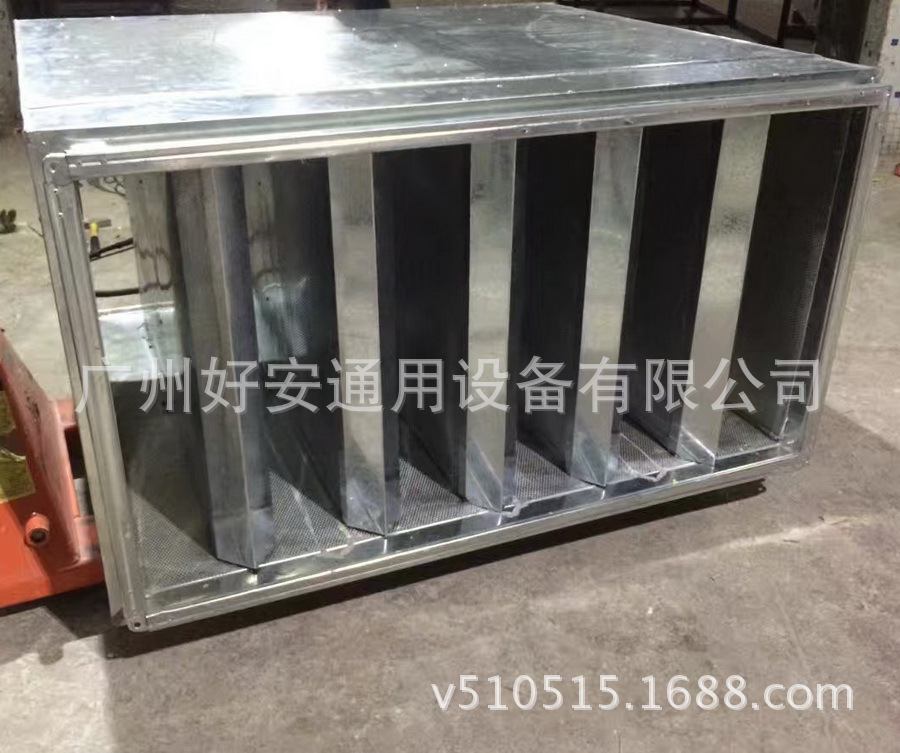 广州好安镀锌板消声器 JHX 型厚片消声器 风管消声器