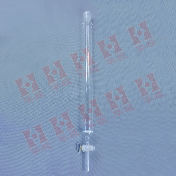 具标口砂芯厚壁层析柱 玻璃活塞层析柱 16*200/24#