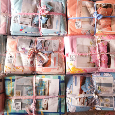 独立包装贡棉磨毛布料床单被罩批发商场超市家纺店进货渠道不退色