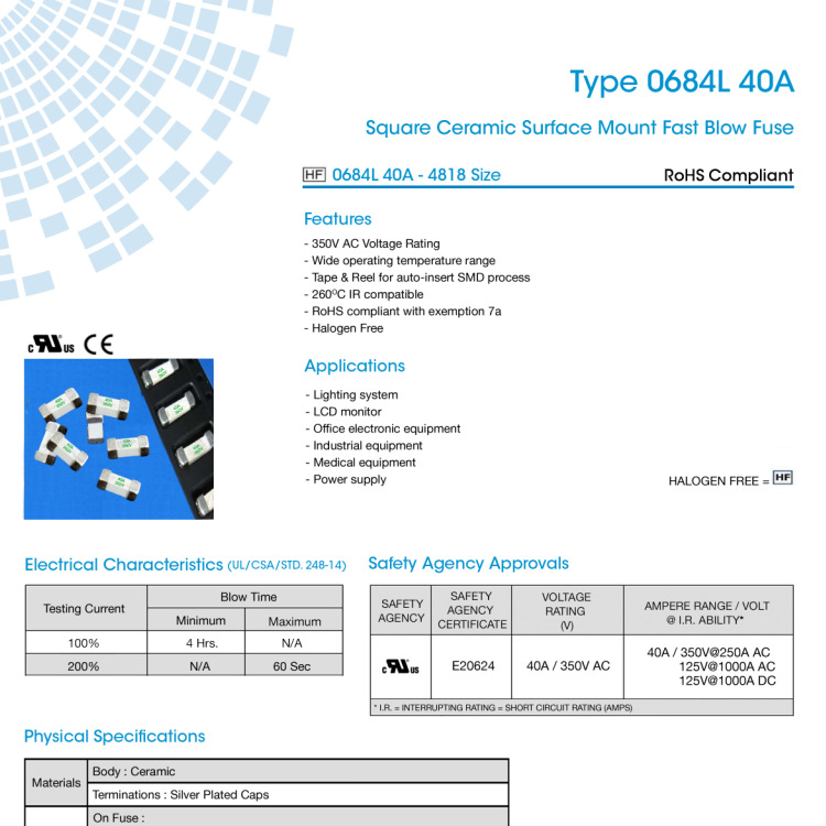一级代理Belfuse百富保险丝5STP12.5-R玻璃管12.5A250V慢断