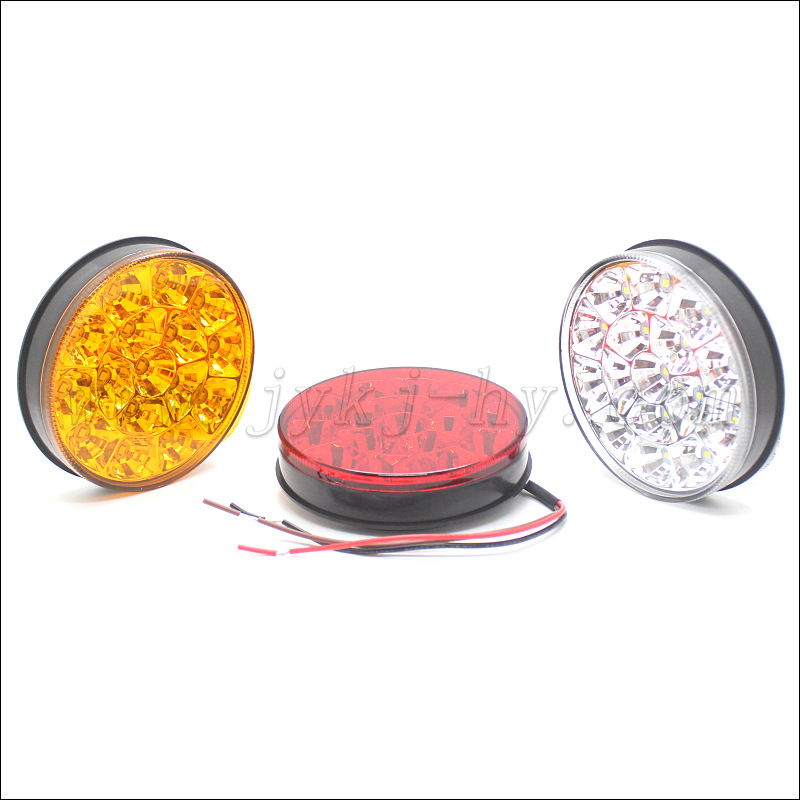 12V 24V Car Truck High Brightness LED Flash Brake Bulb Rear Fog Light DriVing Tail Light 4inch