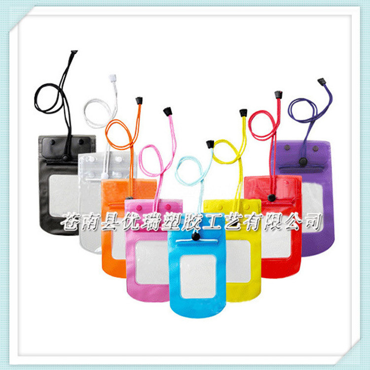 泼水节通用手机防水袋 PVC透明防水袋 触屏PVC漂流手机套批发