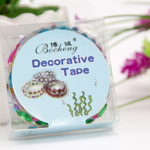 Factory direct sales diamond decorative stickers diamond tape various styles and colors one roll 50CM